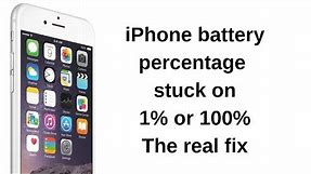 iPhone battery percentage stuck at 1% or 100%!Battery percentage jumping fix.