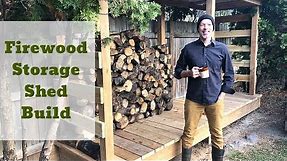 Firewood Storage Shed Build DIY Firewood Storage Rack