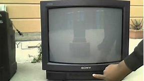 I Found a 1992 Sony Trinitron KV-19TS20 CRT Television Set