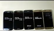 Samsung Galaxy S7 vs S6 vs S5 vs S4 vs S3 AnTuTu Speed test