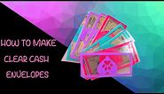 How To Make Clear Cash Envelopes / Clear Cash Envelopes With Vinyl / DIY Cash Envelopes