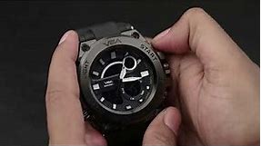 V2A Chronograph Analogue and Digital Sports Watch for Men Tutorial Video
