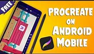 FREE PROCREATE on Android | Mobile Drawing App Review | Dream2animate