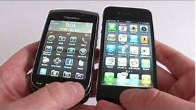 BlackBerry Torch 9800 vs iPhone 4