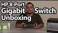 HP PS1810-8G 8-port Gigabit Switch Unboxing