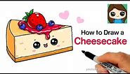 How to Draw a Cheesecake Slice Easy and Cute