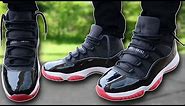 How To Lace Jordan 11 Breds (4 Ways w/ ON FEET) | Featuring 'Breds 2019' (THE BEST WAY!)