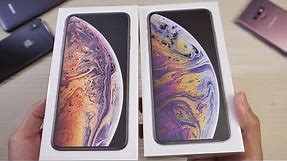 iPhone XS Max UNBOXING! Gold and Silver
