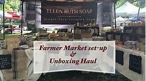 Nashville Farmers Market Soap display & set up - Plus Butter Bean Shop haul! Ellen Ruth Soap