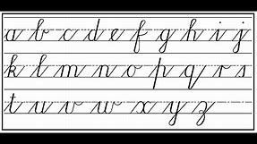 How to write Cursive step by step