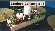 Diy Modern Christmas Centerpiece with Wood Box