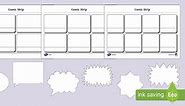 Differentiated Blank Comic Strip Template