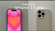 unbox with me: iphone 14 pro (silver) 🤍 ASMR