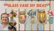 GLASS VASE DIY IDEAS/SHE MADE WHAT??? CHALLENGE