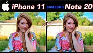 Galaxy Note 20 VS iPhone 11 - Camera Comparison!