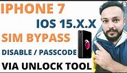 iPhone 7 Sim Bypass (Disable Passcode) IOS 15.8.2 iCloud Bypass via Unlock Tool