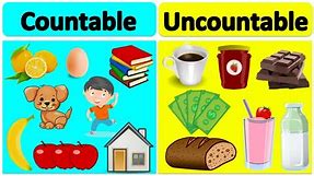 COUNTABLE vs UNCOUNTABLE NOUNS | Learn the difference with examples