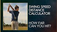 Golf Swing Speed Distance Calculator: Distance For Each Club