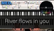[Real Piano Tutorial] RIVER FLOWS IN YOU_YIRUMA with sheets