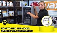 How to Find The Model Number on a Dishwasher