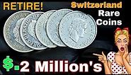 Top 5 most valuable Switzerland 10 Rappen 20 Rappen coins worth a lot of money! Coins worth money!