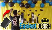 Easy Batman Birthday Decoration Ideas at Home | Batman Theme