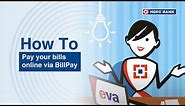 How To Pay your bills online via BillPay | HDFC Bank