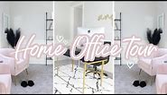 *AFFORDABLE* AESTHETIC HOME OFFICE TOUR 2022 | ALL AMAZON, TARGET, & ETSY FINDS! | Andrea Renee