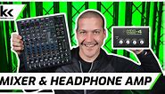 How To Connect Audio Mixer To Headphone Amp / Splitter
