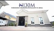 Inside a ₦130 MILLION($228,100) Furnished 3 Bedroom Bungalow In Abuja