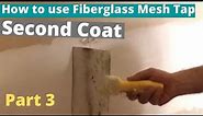 How to use Fiberglass Mesh Tap - For Drywall joints and corners - Part 3 - second coat