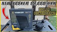 NEW VOSKER 15,000 mAH Solar Power Bank!