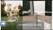 Easy DIY Mirrored Box / Pedestal | Multipurpose | Centerpiece or Baby Name Blocks
