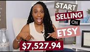 How To Start an Etsy Shop - Selling on Etsy for Beginners - Etsy Side Hustle - Step by Step Tutorial