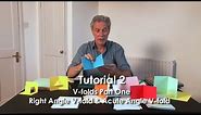 Pop-Up Tutorial 2 - V-folds Part 1 Right Angle V-fold & Acute Angle V-fold
