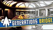 Enterprise D "Generations Bridge" Refit - Concept Art - Star Trek: Generations