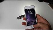 How to Turn ON/OFF Flashlight with Shortcut | iPhone 5/5s/5c