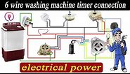 6 wire timer diagram |6 wire washing machine timer connection |washing machine complete wiring |ELT