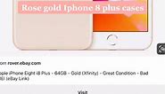 Rose Gold IPhone 8 Plus cases || #foryourpage #phonecase #iphone8plus #rosegold #makemefamous #fyp #trending #viral #fypg #aesthetic #foryoupge