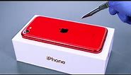 iPhone SE 2020 (Red Edition) Unboxing - ASMR