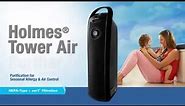 Holmes® Tower Air Purifier with Visipure™ Filter Viewing Window - HAP9423 UA Smoke Chamber Video