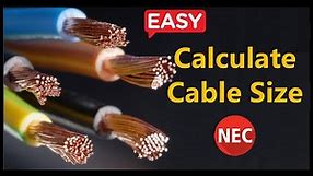 How to Calculate Cable Size | Cable Size Calculation | Step-by-Step
