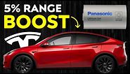 Tesla Model Y 5% RANGE INCREASE? | NEW Panasonic Batteries!