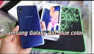 Samsung Galaxy A10 Blue color unboxing