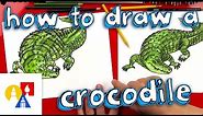 How To Draw A Realistic Crocodile