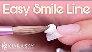 Perfect Acrylic French Tip 💅🏼 Nail How To: Easy Smile Line 🙂 Nail Tutorial ✨