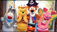 Meeting Winnie The Pooh, Eeyore, Tigger & Piglet in Costume at Mickey's Not So Scary Halloween Party