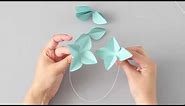 How to Make Hydrangea Paper Flower - Tutorial + SVG, DXF, PDF Template
