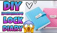 DIY HOMEMADE LOCK DIARY //How To Make Lock Diary At Home //Creative Gargi