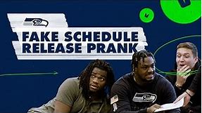 Seahawks Fake Schedule Release Prank